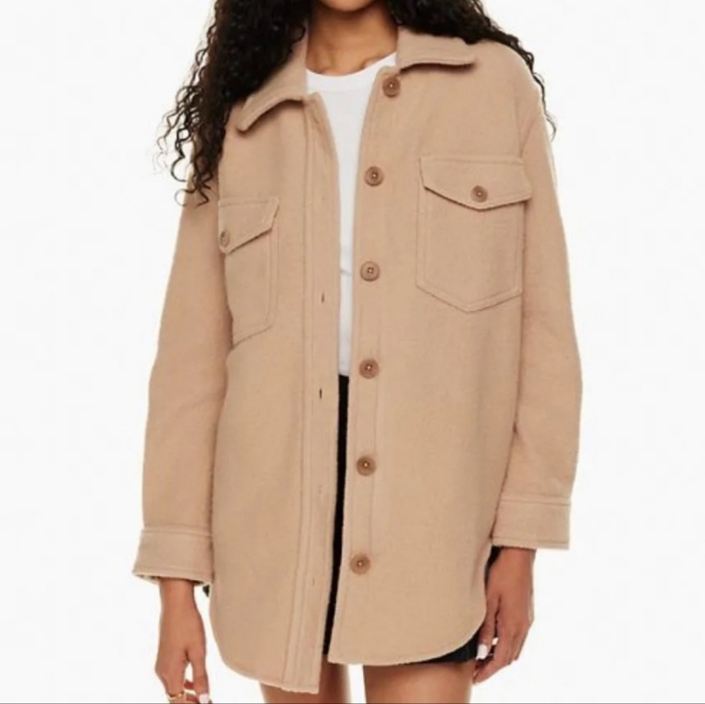 Aritzia Wilfred The Ganna Wool Shirt Jacket XXS